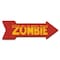 Signmission Zombie Arrow Decal Funny Home Decor 18in Wide D-A-999533 - alternate 1